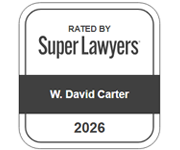 Rated By Super Lawyers | W. David Carter | 2026